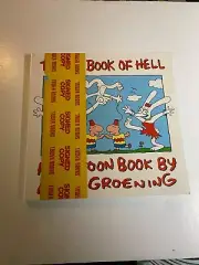 1990 Matt Groening Signed The Big Book Of Hell Autograph & Bart Drawing