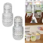 Bedside Water Carafe and Glass Set Water Pot Night Glass