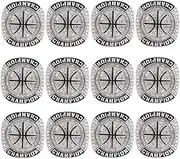 ZZXZJW 12 Pcs Basketball Championship Ring Trophy Award Gift Tournament Championship Ring Winner Tournament Team, from Size 8 to 11,