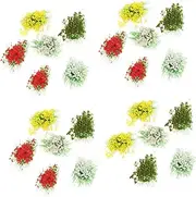 5 Boxes Artificial Grass Clusters DIY False Flower Cluster Miniature Ornament Resin Flower Cluster Miniature Flower Cluster Model Miniature Static Scenery Model DIY Flower Cluster