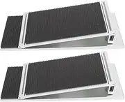 Aluminum Door Entry Ramp for Wheelchairs, 1 Pair Threshold Ramp Wheelchair Entry Aluminum Alloy Adjustable Mobility Access Threshold Ramp for Home Bathroom