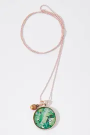 Daintree Pendant With Wooden Bead Necklace--NES-RP-DAINTREE