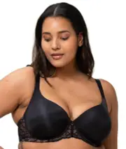 Triumph Amourette Charm Underwired Padded Bra - Black 14C 10198845 Bra - Afterpay Available