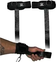 D Ring Lifting Straps For Weightlifting, Cable Machine Workout, Hex Silicone Grips, Wrist Straps With Cuffed D Ring for Deadlifting, Bodybuilding, Powerlifting, Weight Lifting Wrist Wraps for Gym & Training