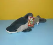 Two Color Two-Tone Small 11" Long Bottlenosed Dolphin K&M Stuffed Plush w/ Tag