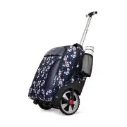 YH&GS Rolling Backpack Floral, Waterproof with Wheels for Business, College S...