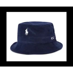 Polo Ralph Lauren｜經典小馬logo漁夫帽深藍(毛巾布)