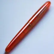Wancher Dream Pen Maki-e Urushi Tame Nuri Fountain Pen Transparent Gold M