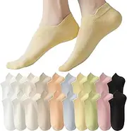 [TYXHXTF] 10 Pairs Women's Socks, Trainer Socks, Sports Socks, Non Slip Liner Socks, Running Socks, Athletic Socks, Trainer Socks Womens, Socks Low Cut, for Ladies Girls, multiple colour, 39 US