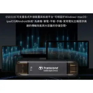 Transcend 創見 1TB 1T 固態SSD 隨身碟 行動硬碟 ESD310C 310C 310S 310P