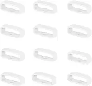 [Tiandiandudu] 12 Pack 18mm Silicone Band Keeper Retainer Holder Loops,Wristwatch Bands Fastener Rings Replacement For Garmin Forerunner 265s/Music/255s/Music, Venu 3s/2s, Vivoactive 3s/4s