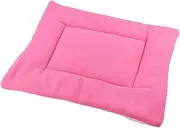 Beautiful Cat Cushion Cotton Plush Warm Dog Beds Large Bite Resistant Non Slip Square Dog Cushion Machine Washable for Dogs Cats Rabbits Other Animals Pink,L (Color : Pink, Size : M)