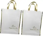 2pcs Cake Insulation Bag Insulate Cake Carry Bag Reusable Mini Cake Carriers Thermal Food Bag Foldable Food Carrier Hot Cold Hot Cold Bag Cooling Cooler Bag White Non-Woven Fabric