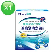 在飛比找ETMall東森購物網優惠-諾得高單位TG型冰島深海魚油軟膠囊(120粒x1盒)