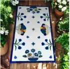 6'x3' Marble Table Top turquoise Inlay pietradura lapis dining coffee Home Decor