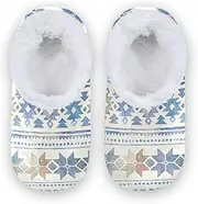 [Caihoyu] Slippers for Kids Girls Boys Coral Fleece Anti-Skid Sole Lightweight House Shoes Bedroom Home Office Travel Yoga