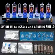 Nixie Tube Clock DIY KIT IN-14 Arduino Shield NCS314 12/24H [WITH OPTIONS]