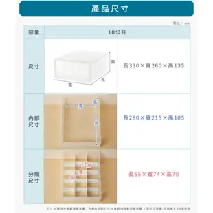 收納置物箱 附隔板  日系風格 MIT台灣製造 抽屜隔板整理箱  聯府 CK31