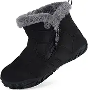 [KVbabby] Barefoot shoes, lined children's winter boots, boys and girls, waterproof winter shoes, snow boots, warm boots, ankle boots