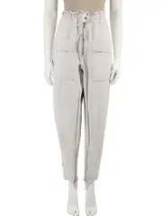 Isabel Marant Etoile Grey Elastic Waist Tapered Trousers