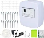 Smart Watering System WiFi Remote Automatic Watering System 1-4 Gear Adjustable Water Pressure Intelligent Timing Built-in Switch Function for Plants (UK Plug)