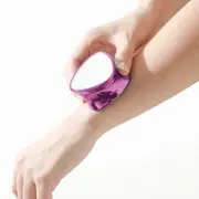 Double-Sided Pedicure Exfoliator Pedicure Feet Scrubber Foot Grinder Painless Hair Removal Tool -Rose Red