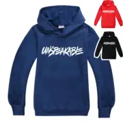 Unspeakable boys girls thin hoodie top jumper shirt outfit pullover size 7-12 B
