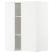 METOD wall cabinet with shelves/2 doors, white/Veddinge white, 60x37x80 cm