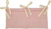 Bedside Storage - Toy Storage - Bedside Bag with 2 Pockets and Accessories Attachment Space-Saving for Office Nursery Closet Dorm Entryway