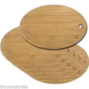 Core Bamboo Oval Large Serving Presentation Board Tray Platter 6 Pack 10159x6