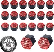 Tire Lug Nut Caps | Shining Bolts Cover Set of 20,Wheel Nut Caps Decoration for Car, Rim Protector for Vehicles Van Truck Tractor