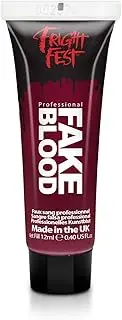 Fake Blood Gel 12ml by Fright Fest– SFX makeup looks great with face blood, liquid latex, white face paint, black face paint, scar wax and spirit gum