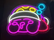 Sleeping Kirby LED Neon Light 14"X11"