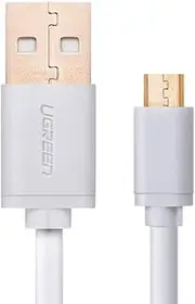 UGREEN Micro USB Male to USB Male Cable Gold-Plated - White 1M (10848)