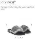 BNIB Authentic Givenchy Mink Fur Sandals Pool Slide - RRP$850