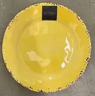 Il Mulino Yellow Crackle Rustic MELAMINE Side Plates Set Of 4