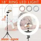 18" Dimmable LED Ring Light 2M Stand Tripod Selfie Makeup With Remote Controller