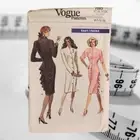Vogue Patterns 7093 Vintage Dress Size 12 14 16 Uncut 1987