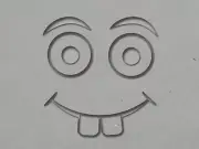 Mug Clay Stamp featuring silly face with 2 front teeth | Pottery stamp