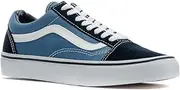 [Vans] Unisex Old Skool Classic Skate Shoes, Navy, 8.5 Women/7 Men, Navy, 10 US