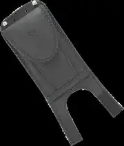Mustang Black Felt Lined Tank Bib W/ Pouch Harley Softail Springer 00-08