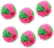 HOODANCOS 6-pack Laundry Pet Hair Remover Balls Nylon Washing Machine Balls Efficient Hair Catcher for Cats Dogs