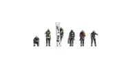 NOCH 44500 1:220 Z Scale - Fire Brigade - Colour 3D Print! - NEW