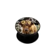 Cute Highland Cow Phone Grip Foldable Grip Phone Stand