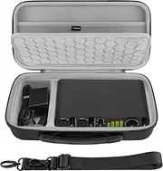 Geekria Audio Interface Carrying Case, Hard Shell Travel Bag Compatible with MOTU M2 / M4, M-Audio M-Track Duo/M-Track Duo HD (Dark Gray)