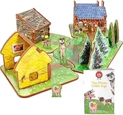 The Three Little Pigs Toy House and Storybook Playset