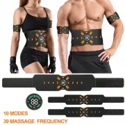 EMS Muscle Stimulator Toner Massager Fitness Body ABS Abdominal Trainer Arm Belt