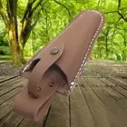 Pruning Scissors Tool Bag Leather Storage Bag Portable Light-Brown High Quality