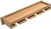 62426 Teak Wine Glass Rack with Shelf