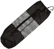 DAGLLGEW Yoga Mat Storage Bag Portable Mesh Pilates Mat Tote Bag Yoga Mat Organizer Bag with Strap Black